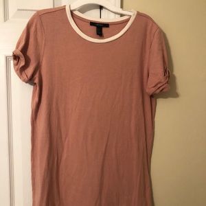Pink t-shirt dress